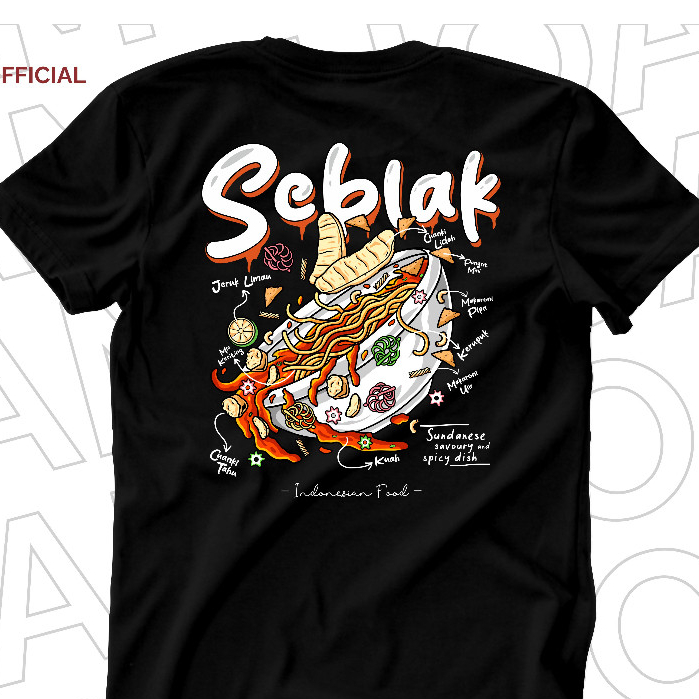 Kaos Hoam - Indonesian Food - Seblak