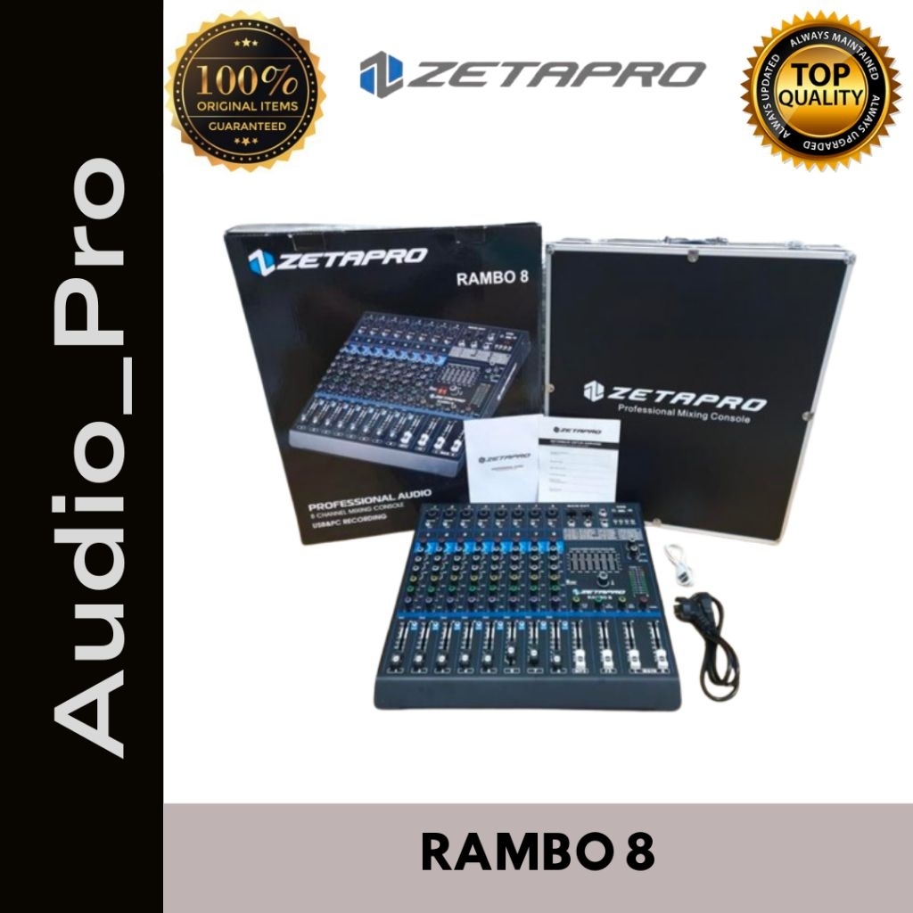MIXER ZETAPRO RAMBO 8 / MIXER 8 CHANEL ZETAPRO RAMBO 8