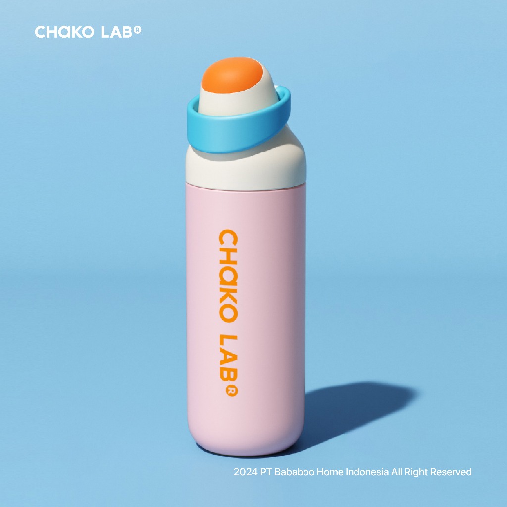 CHAKO LAB KaDa DoubleSip Insulated Bottle Hero (700ml) - Bubblegum