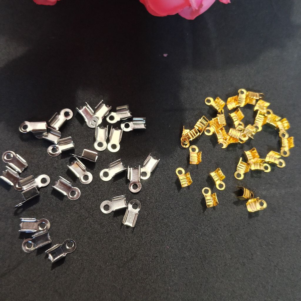 (Khusus Batam) Jepit tali 3mm silver 400 pcs