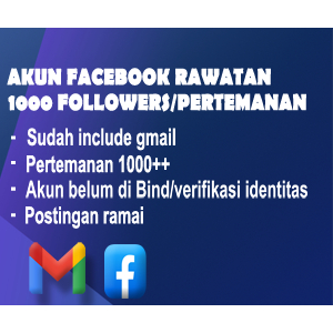 akun facebook rawatan pertemanan 1k++