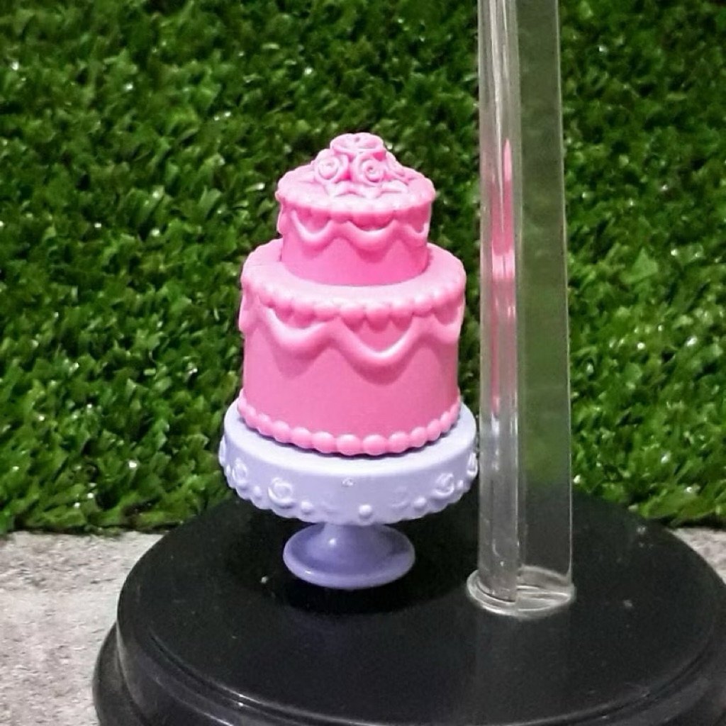 Aksesoris Boneka Barbi Miniatur Wedding/Birthday Cake