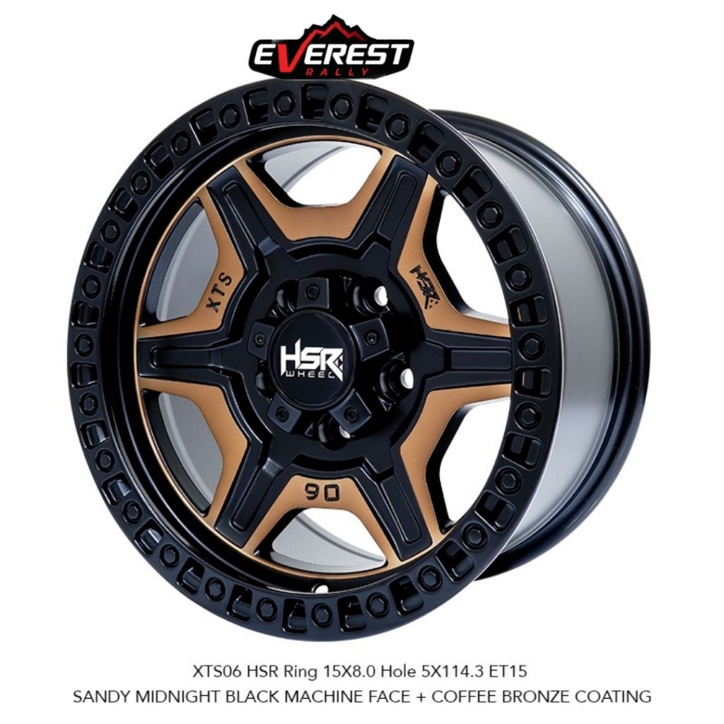 Velg Mobil Xts06 Ring 15 lebar 8 Hole 5x114,3