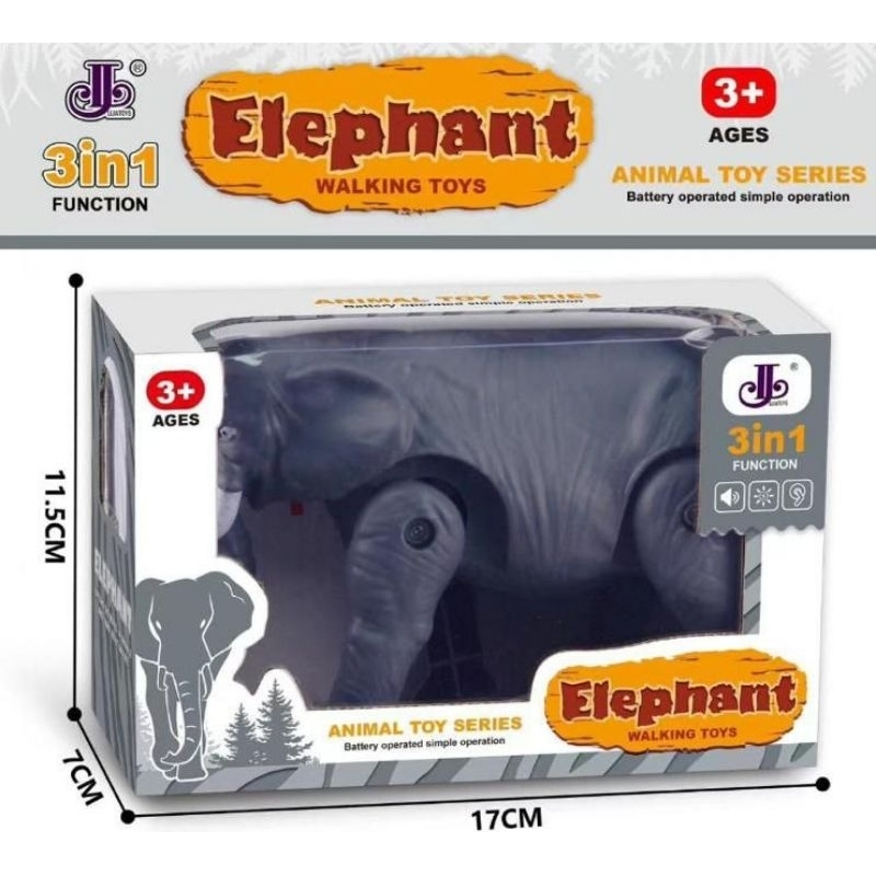 Mainan Anak Elephant gajah b/o dus terbaru 333-58