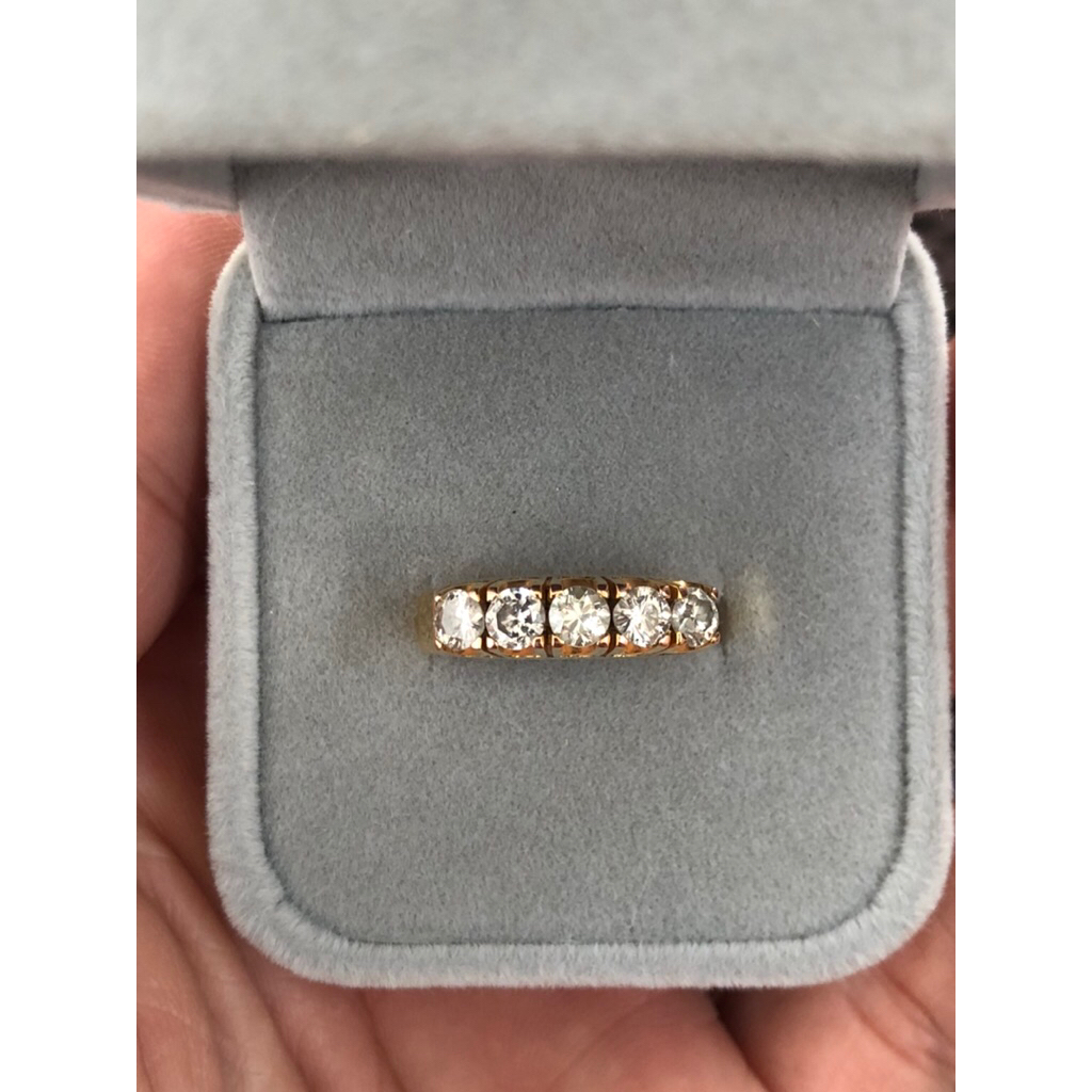 cincin emas 400 berlian banjar listring