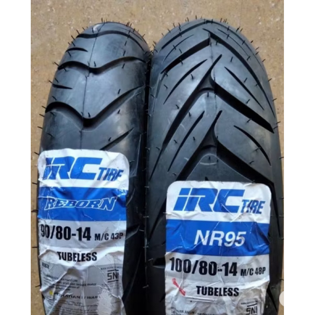 BAN LUAR IRC TUBELESS 90 80 14 REBORN 100 80 14 NR95 100 80 14 REBORN
