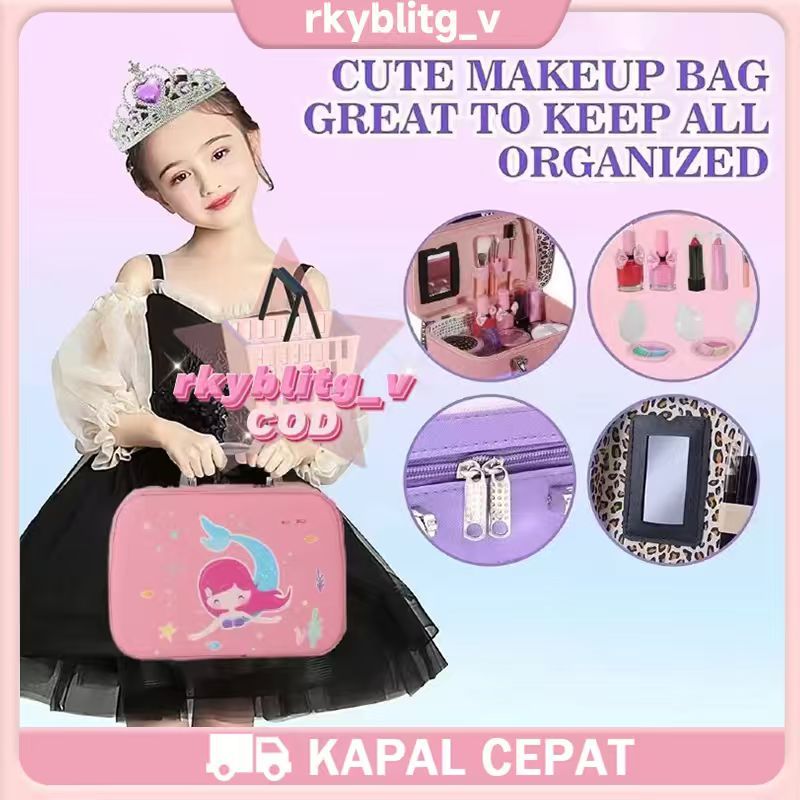 Mainan Kosmetik Kecantikan Children Pretend Plays / Anak Perempuan Yang Dapat Dapat Dicuci Benar Mak