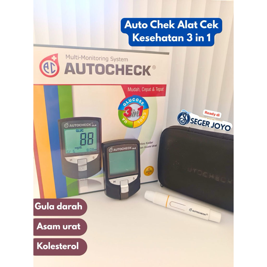AUTOCHECK (Alat Tes Gula Darah,Asam Urat,Kolesterol)
