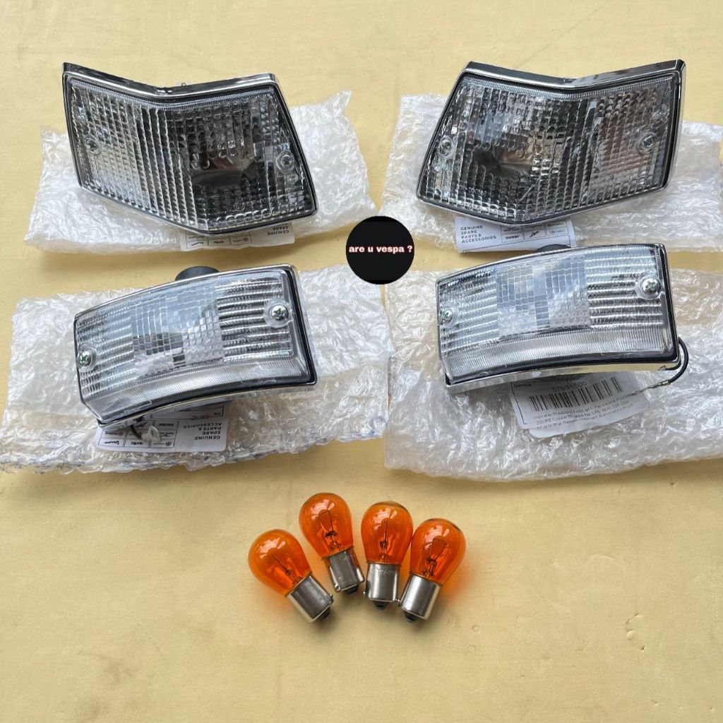 Lampu Sen Set Triom by Piaggio Mika Bening utk PX, Excel, dkk
