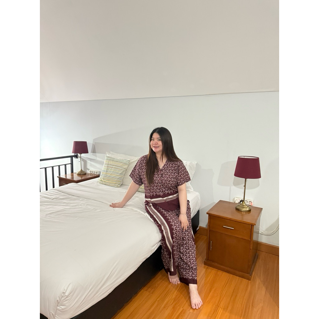 Baju tidur - Gy one set panjang | baju tidur big size | baju tidur panjang | Setelan baju big size |