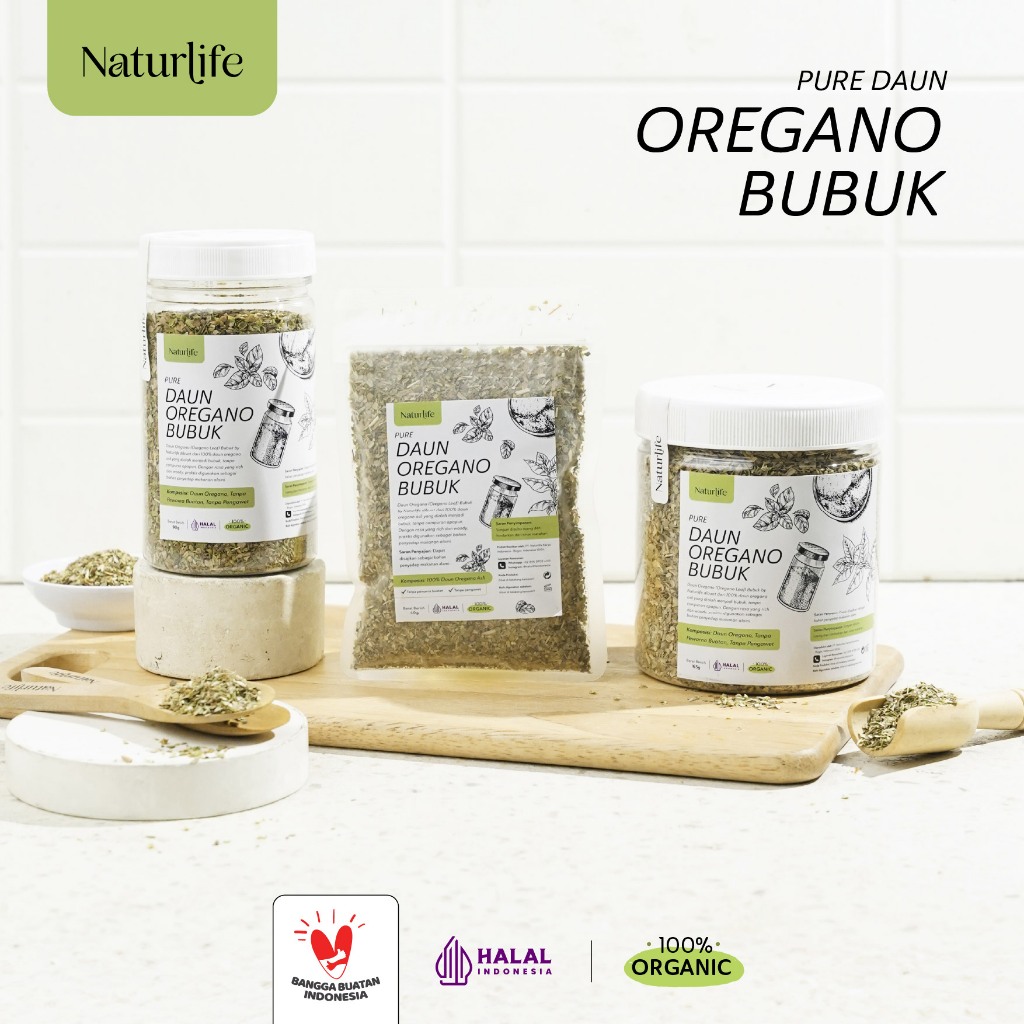 DAUN OREGANO MURNI PREMIUM ASLI 100% TANPA CAMPURAN ORIGINAL ORGANIK/ DAUN OREGANO KERING / OREGANO 