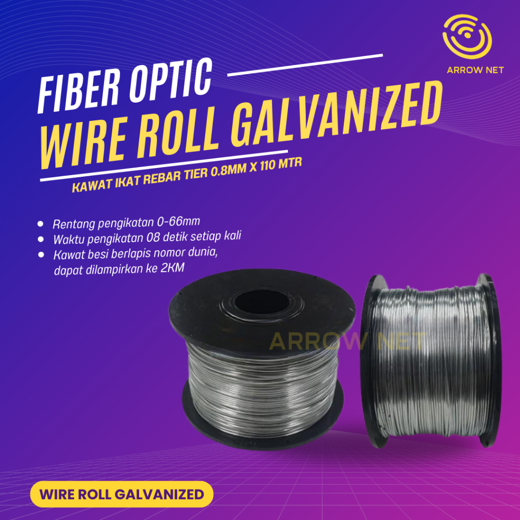 Wire Roll Galvanized|Kawat Ikat Rebar Tier 0.8mm x 110 mtr Kawat
