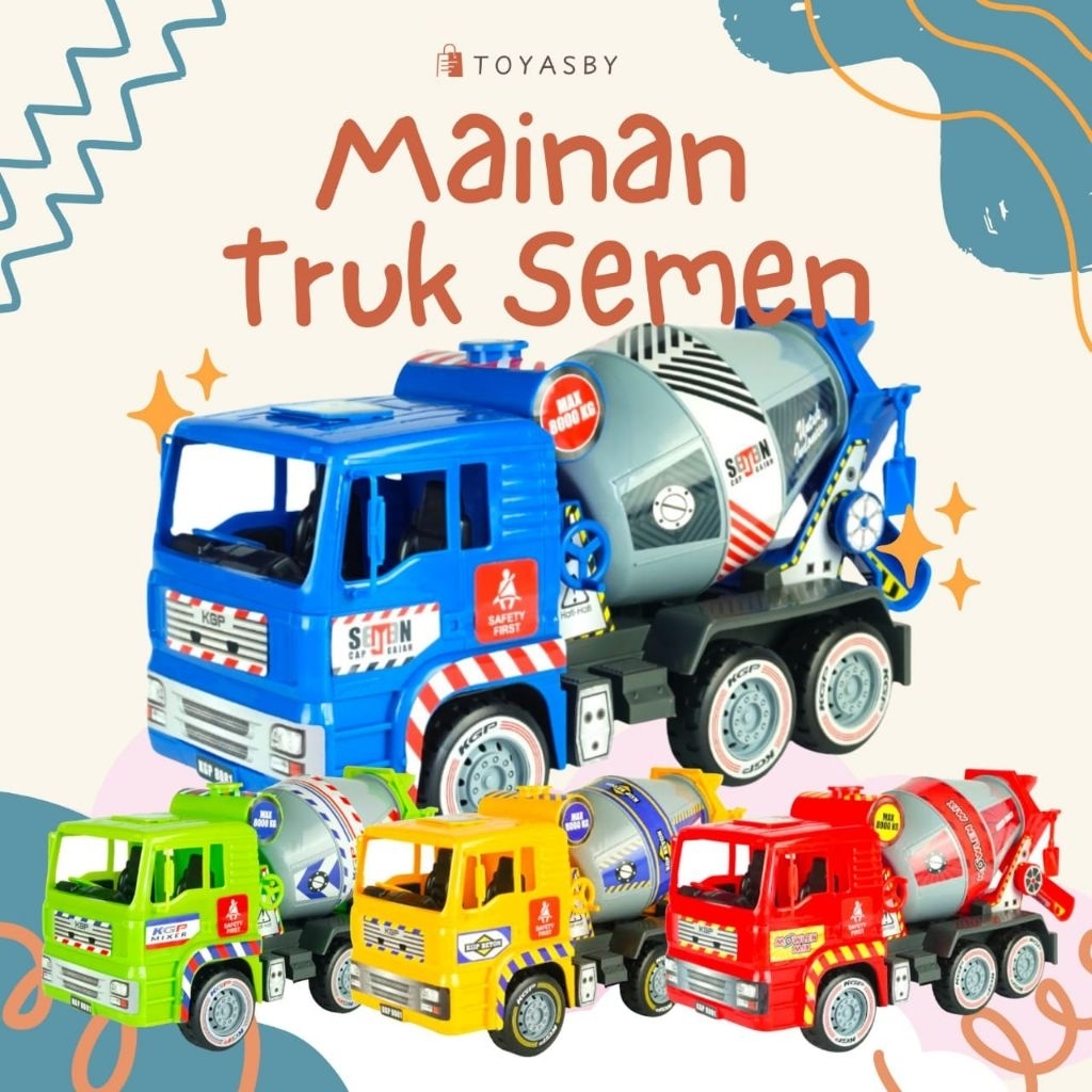 Truk Molen / Truk Semen Besar Mainan Anak KGP 8081