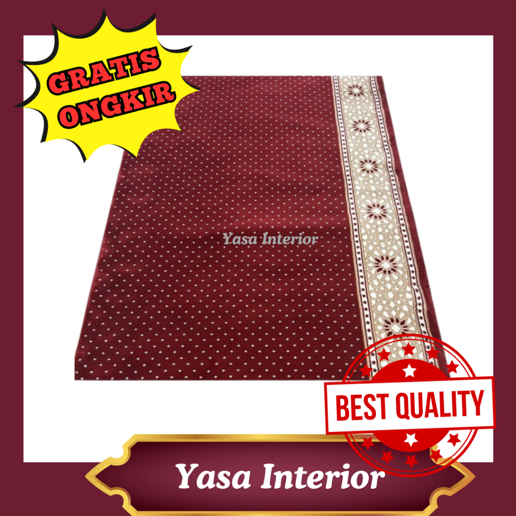 Karpet Masjid Turki Tebal 17mm Gizem Al Saray Meteran / Karpet Sajadah