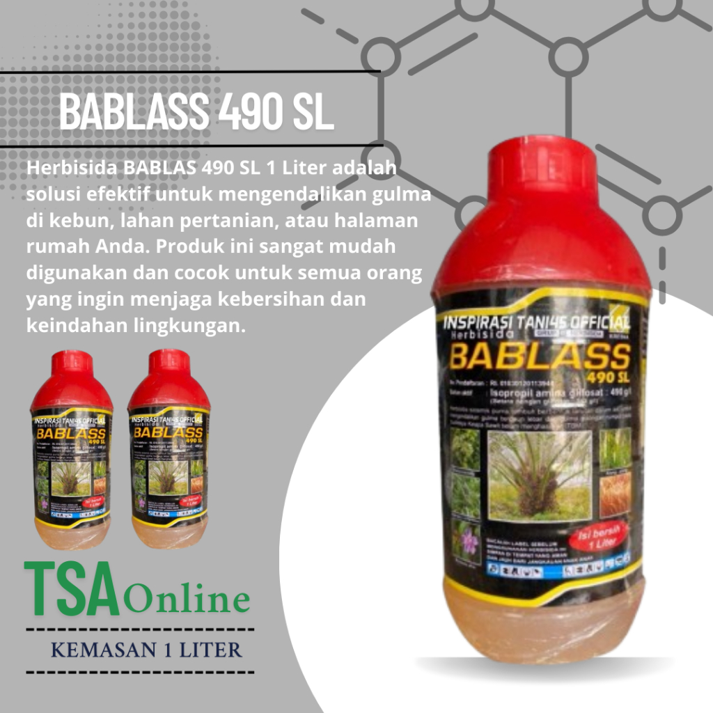 Bablas 1 Liter Original - Racun Rumput Mati Sampai Akar