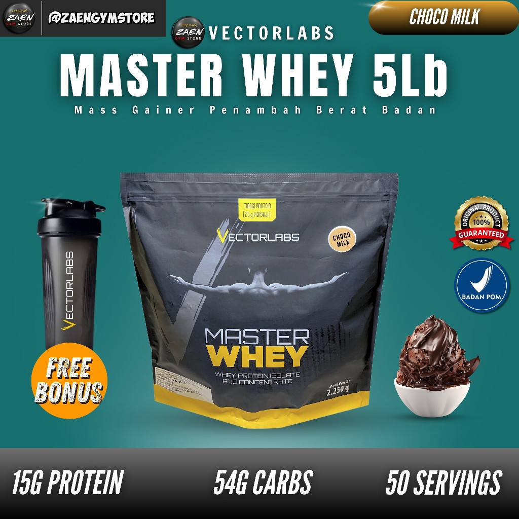 Vectorlabs Master Whey Protein 5 lbs Susu Whey Protein 2,2kg