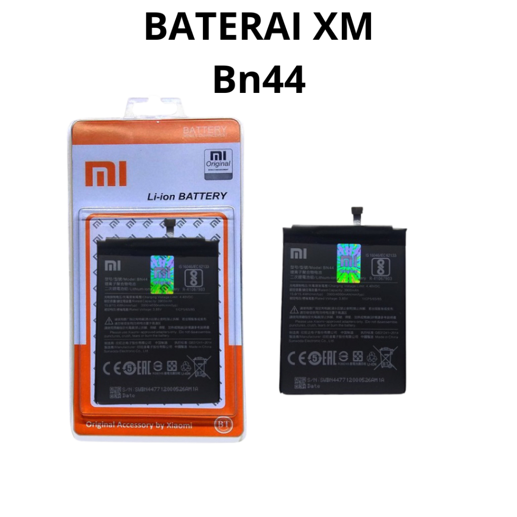 BATERAI BATTERY XIAOMI BN44 XIAOMI REDMI 5 PLUS DOUBLE [IC POWER] ORIGINAL