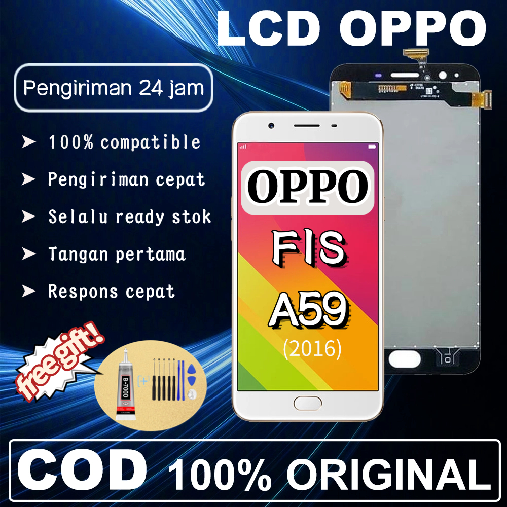 LCD OPPO F1S / A59 Original Fullset ori asli hp Touchscreen For Glass Touch Screen Digitizer LCD TOU