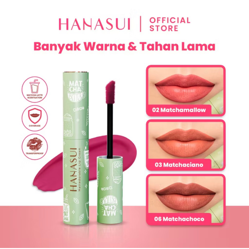 Lip Cream Matcha Latte Edition Lip Cream Lipstick Cair Mate Glosss Liquid