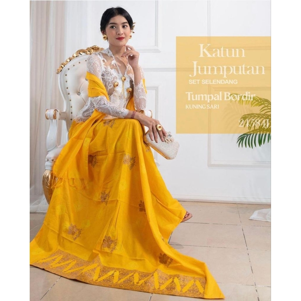 Songket Kamen Endek Jumputan Tretes Plus Selendang