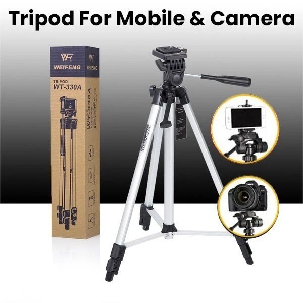 Tripod 330A Professional Tripod Stand Aluminum Camera Tripod Acc
