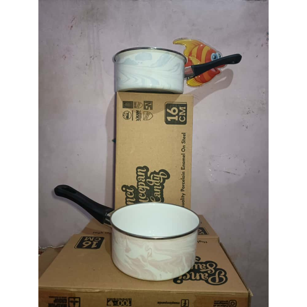 Saucepan Enamel Candy Maspion 16cm Panci Susu / Panci Mie / Properti Panci / Props Panci
