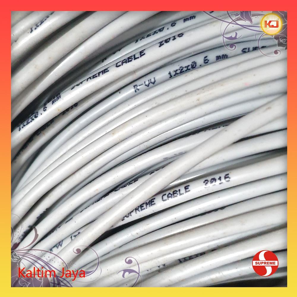 Kabel Telepon/Telpon 1x2x0.6 Supreme isi 2 Per Meter/Meteran