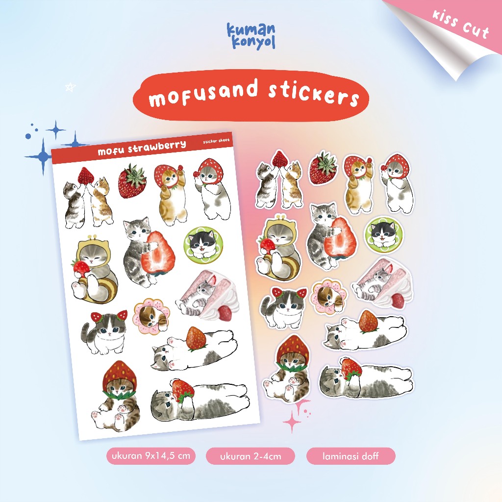 

STIKER SHEET MOFUSAND - KUCING LUCU
