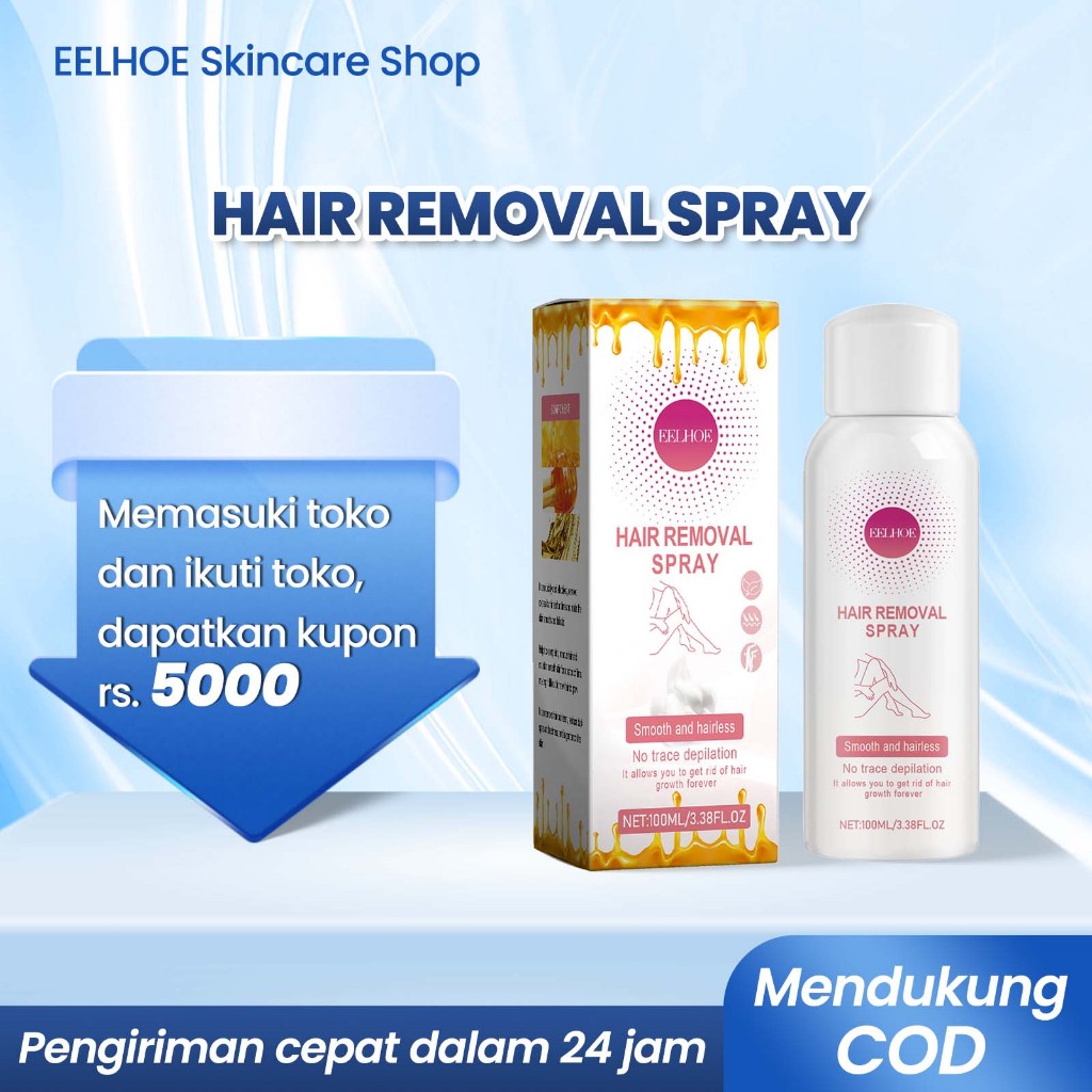 Honey Hair Removal Spray 100ml Perontok Bulu Miss V Permanen Ketiak Paha Dada Tanpa Rasa Sakit