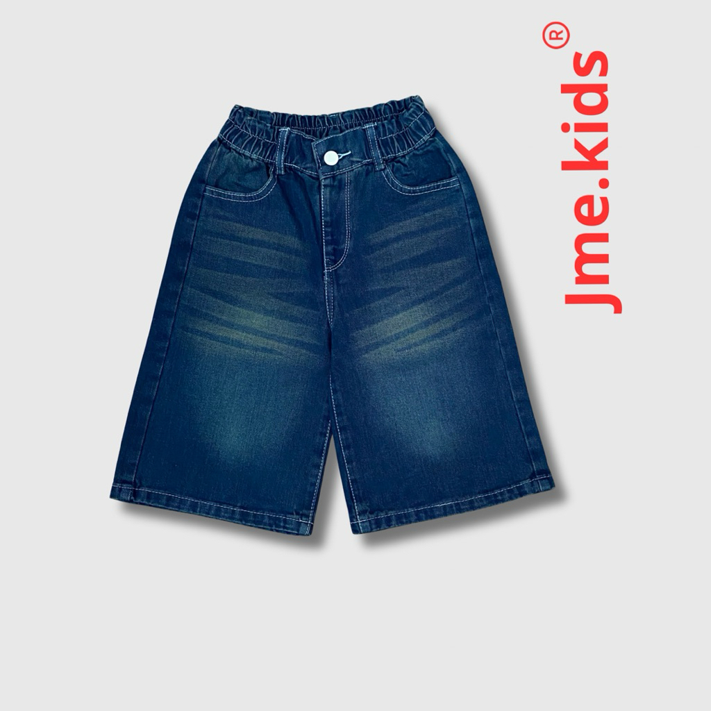 JME Kids - Celana Baggy Jorts Unisex Bahan Jeans Untuk Anak Usia 2th-9th
