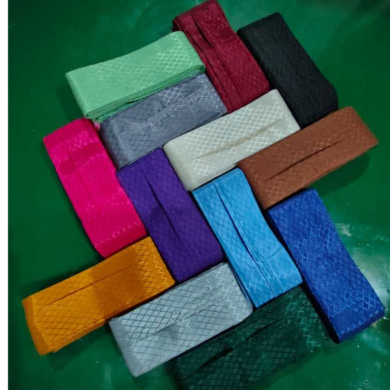 Gorden jendela biasa model plisket polos/hordeng pintu 7 lipatan motif Sido murah