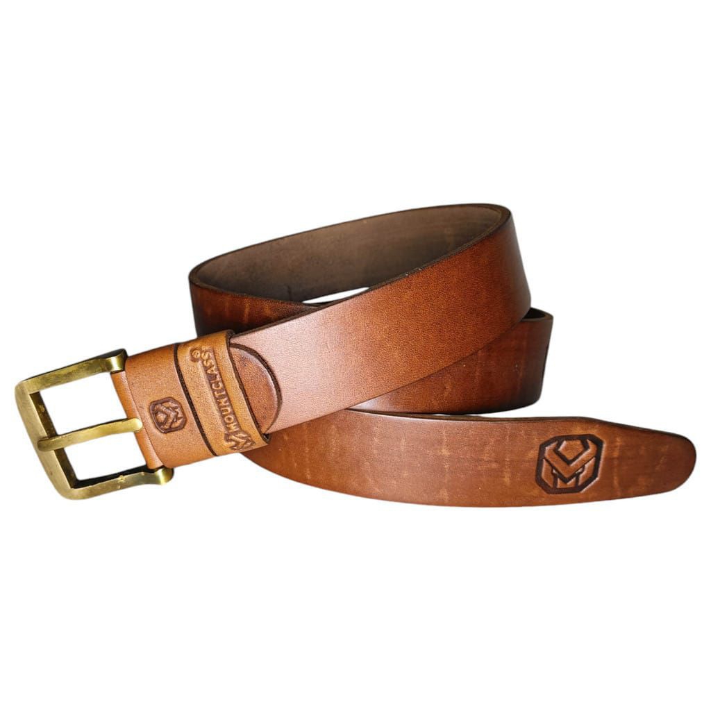 Ikat pinggang pria Sabuk kulit cowok kulit selapis Mountclass