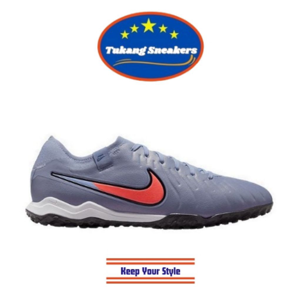 Sepatu Futsal Pria Nike Tiempo Legend 10 Pro Turf Low Top Blue NIKDV4336402