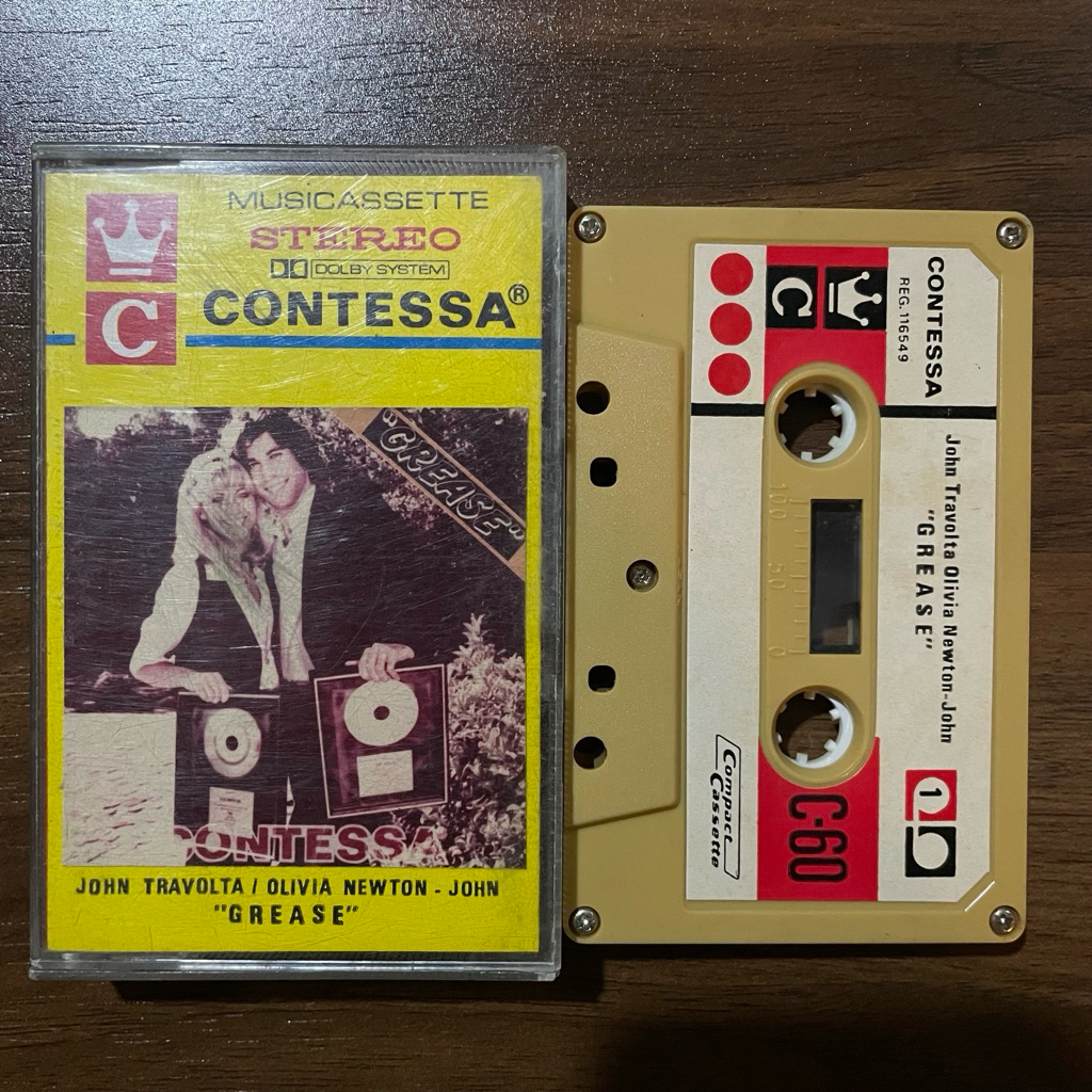 Kaset pita - John Travolta Olivia Newton John - "Grease"