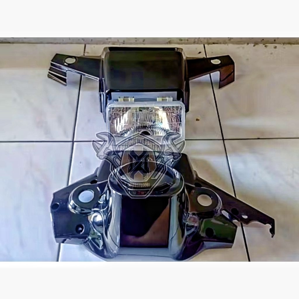 batok stang Yamaha Alfa batok lampu Alfa reflektor Alfa batok Yamaha Alfa cat hitam