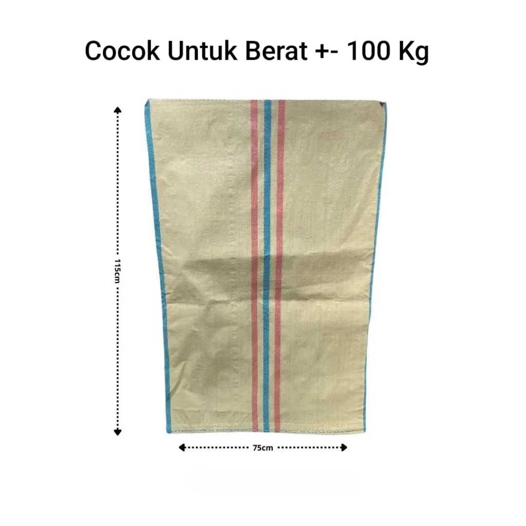 Karung Plastik 75x115 Cream Ukuran Besar / Karung Baru