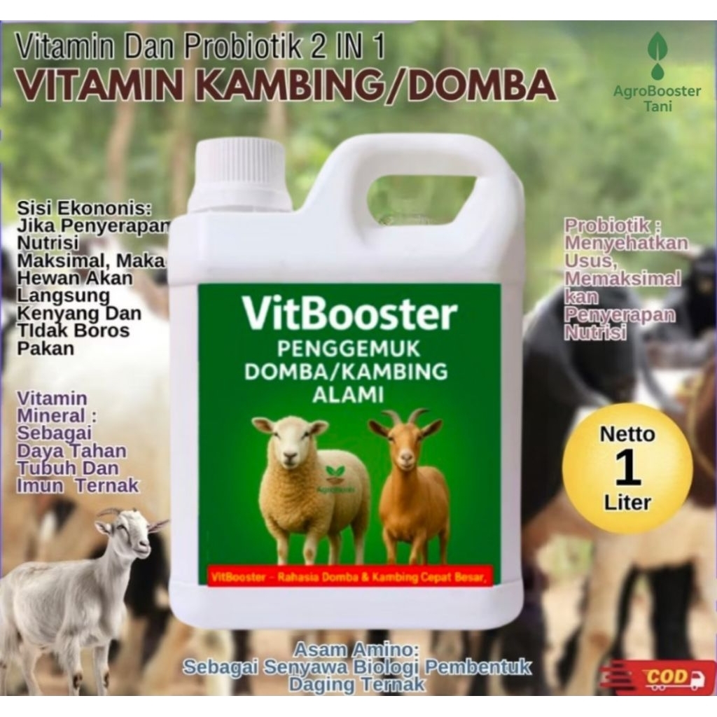 Vitamin penggemuk Kambing Cepat Besar, Pakan/jamu Kambing Cepat Besar, Booster Kambing INTERFARM