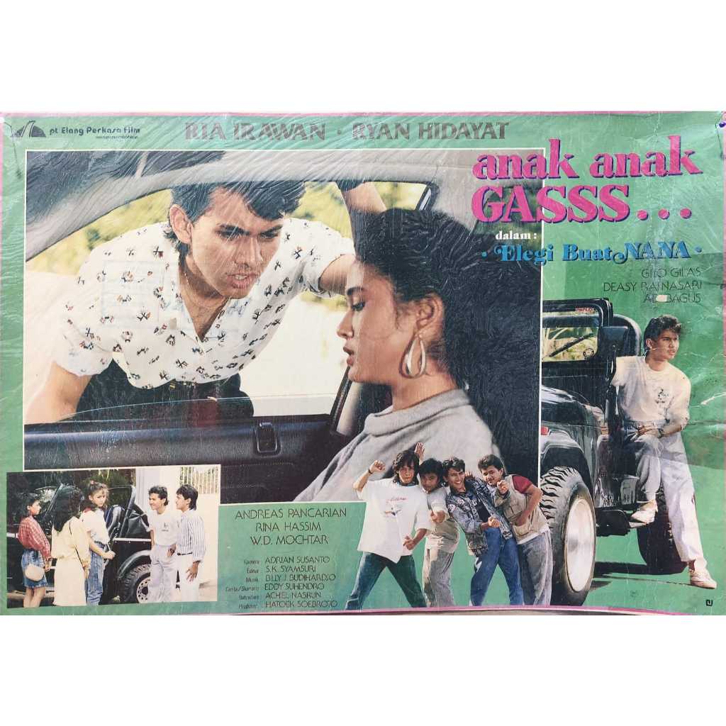 POSTER LOBBY CARD BIOSKOP JADUL ANAK ANAK GASSS ELEGI BUAT NANA