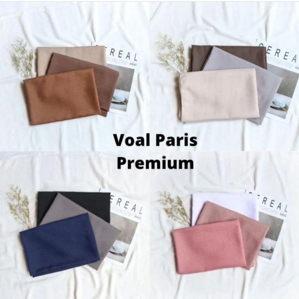 Hijab Paris Voal Premium - By AlpharaCollection - Bahan Halus,Mudah di atur