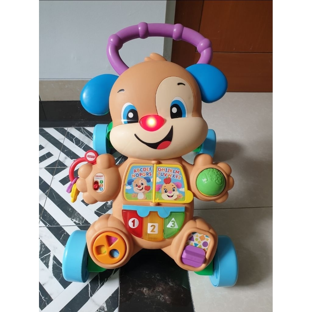 Fisher Price Laugh & Learn Smart Stages Learn with Puppy Walker Push Walker Mainan Motorik Belajar J