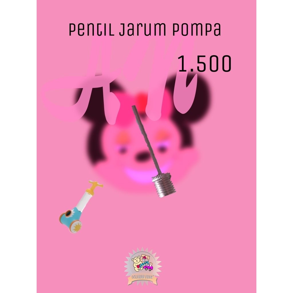 Pentil jarum Pompa Mainan pompa balon bola pentil jarum
