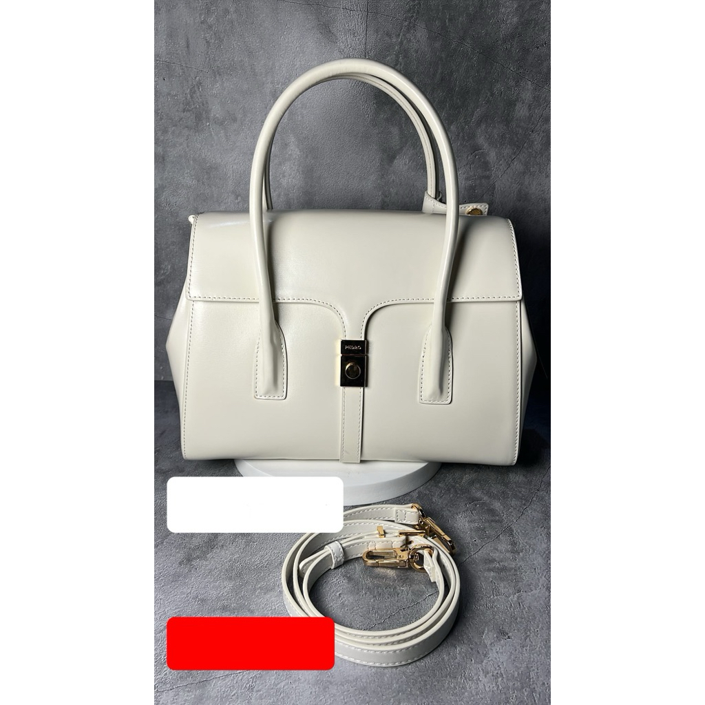 Pedro Top Handle Bag - Ivory (100% Original)