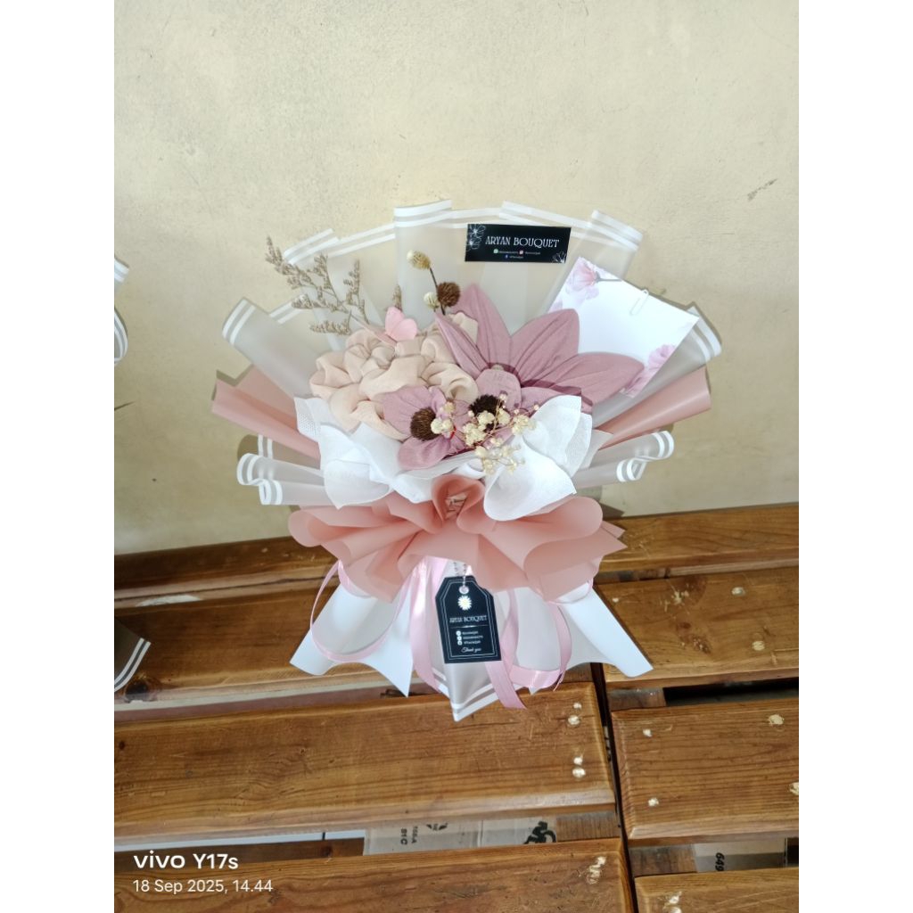 Buket Hijab Paris Premium Voal, Buket Hari Guru, Buket Hijab, Buket Hadiah, Buket ulangtahun, Buket 