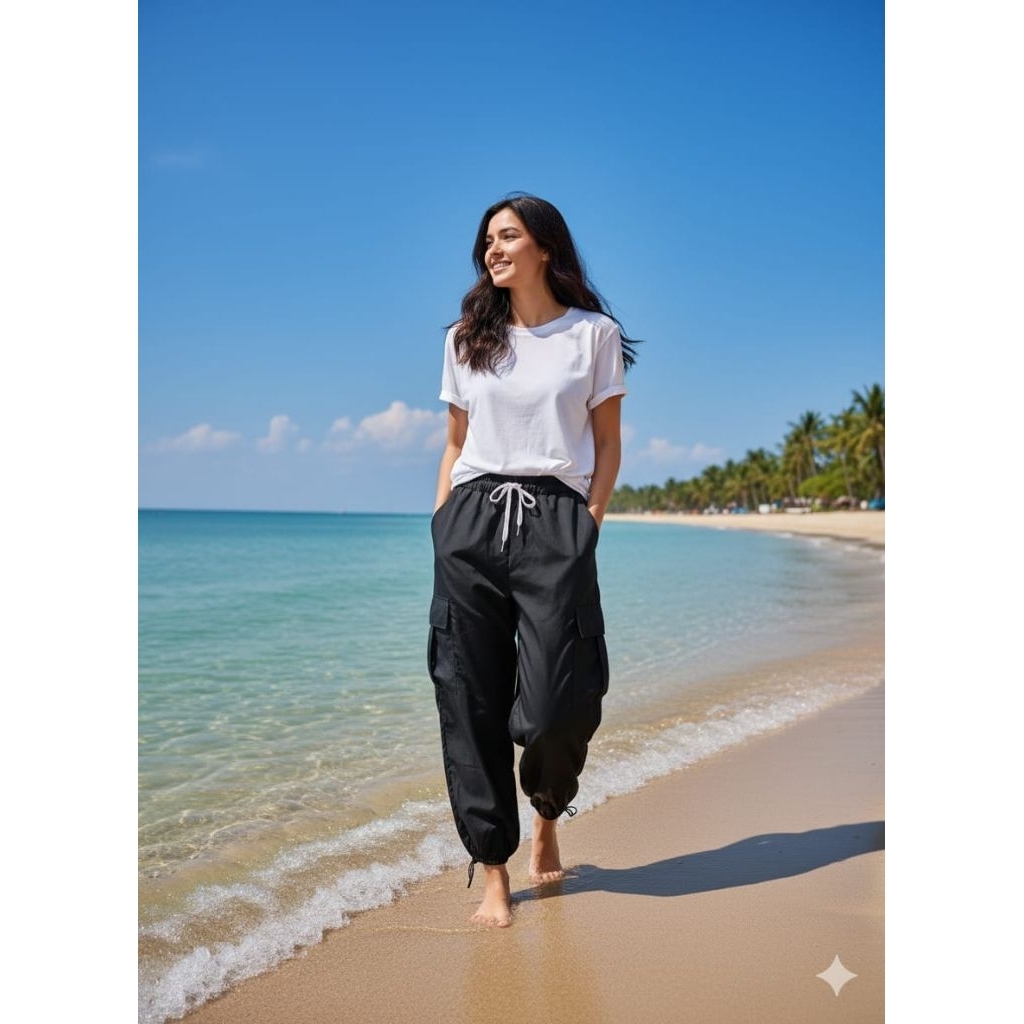 Celana Cargo Wanita Korea Style Cargo Pants Wanita Premium