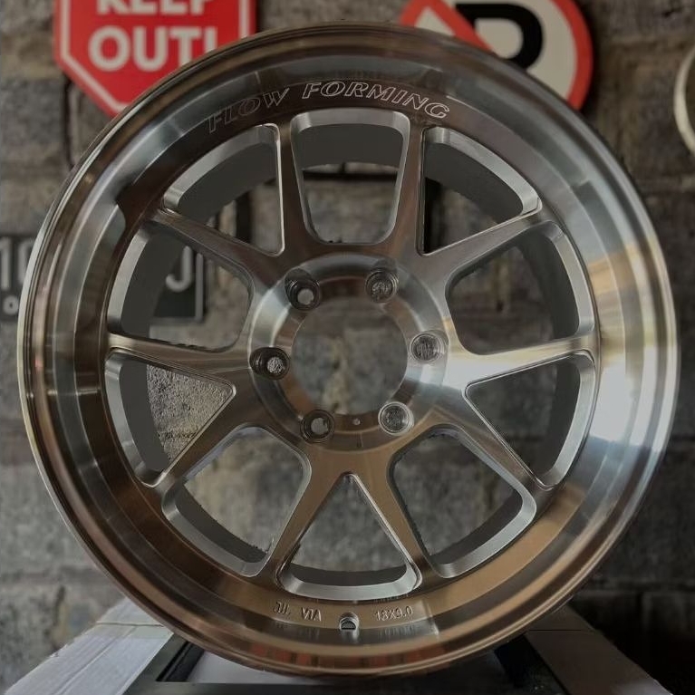 velg mobil ring 18 VENOM 6 FLOW FORMING R18 velg Pajero Fortuner Strada Triton Ford ranger pajero Fo