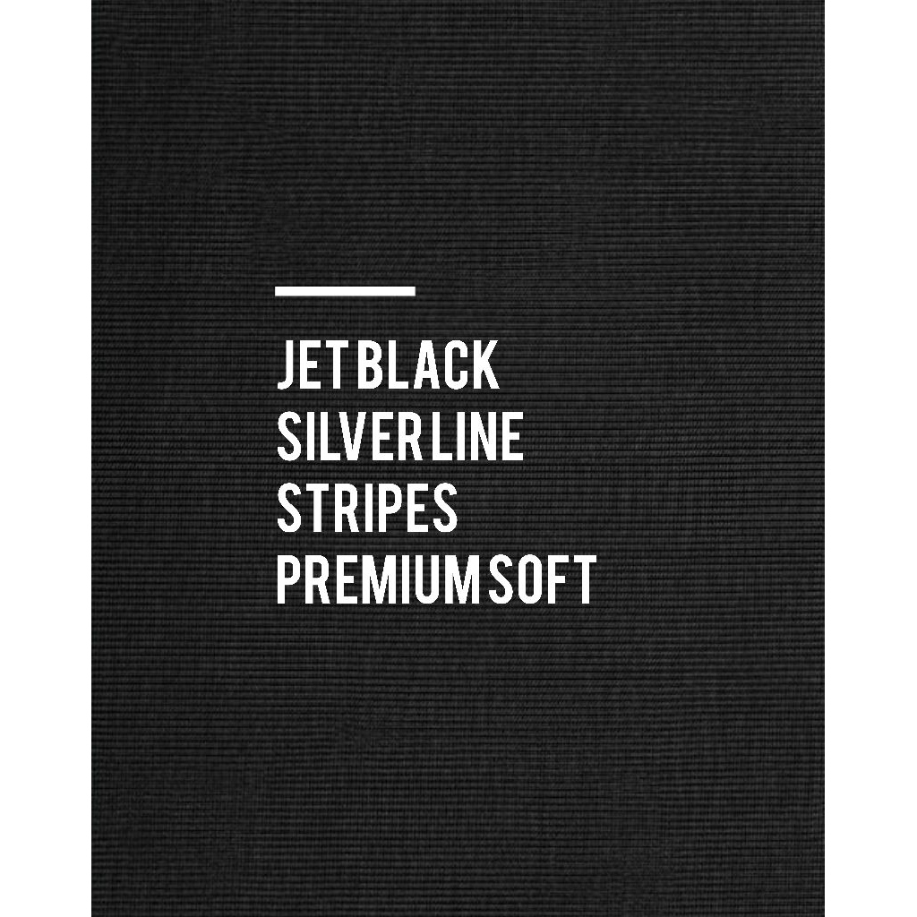 kain jas wool touch jet black super stripes (jet black garis premium) barcode 531