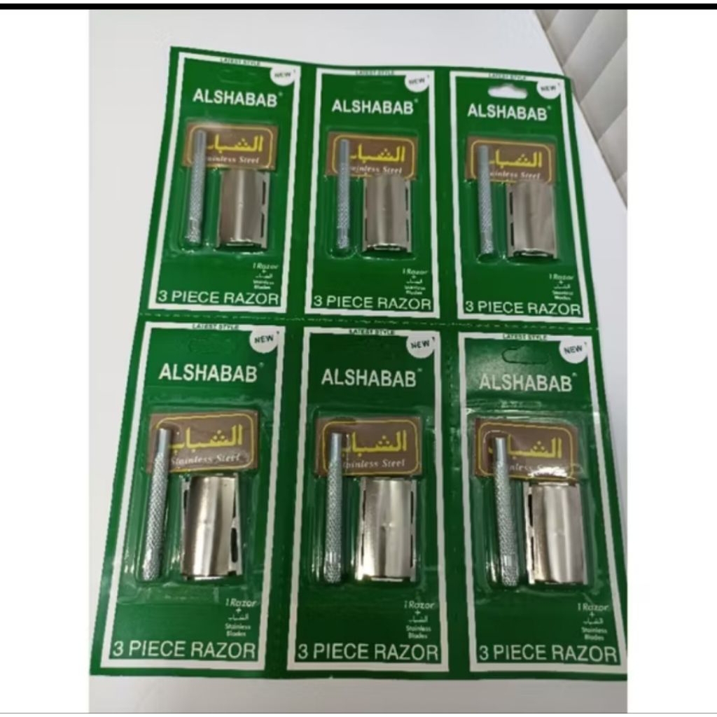 6PCS CUKURAN JENGGOT BESI +SILET