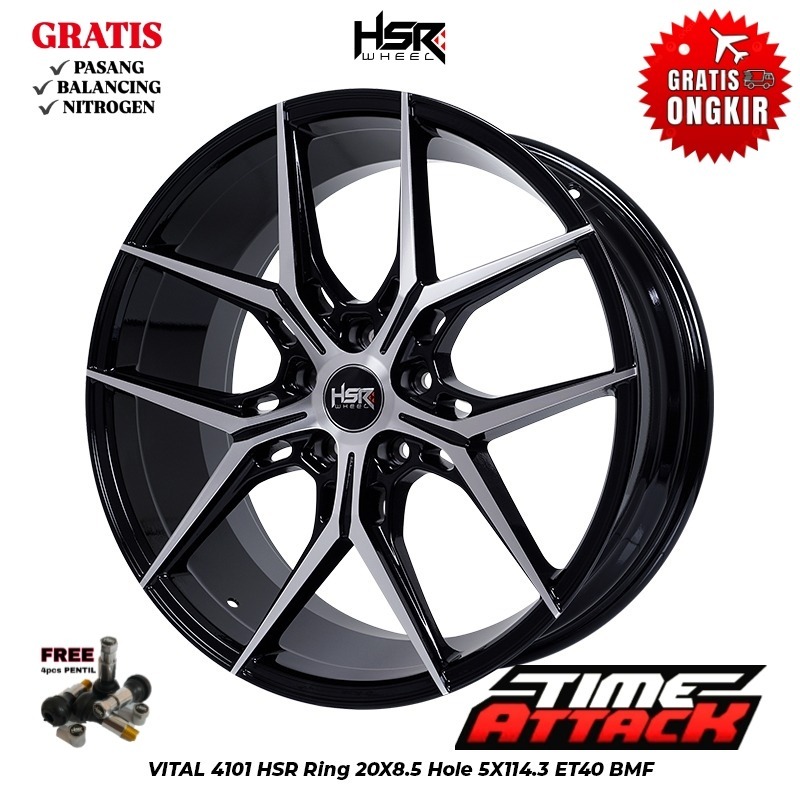 Velg Mobil Crv R20 HSR WHEEL Tipe Vital Ring 20 - TIME ATTACK BOGOR