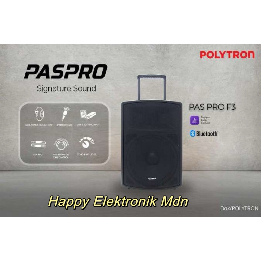 POLYTRON SPEAKER PORTABLE POLYTRON PAS PRO 8F3 POLYTRON PASPRO 8F3 Polytron 8 inch Speaker Paspro 8 