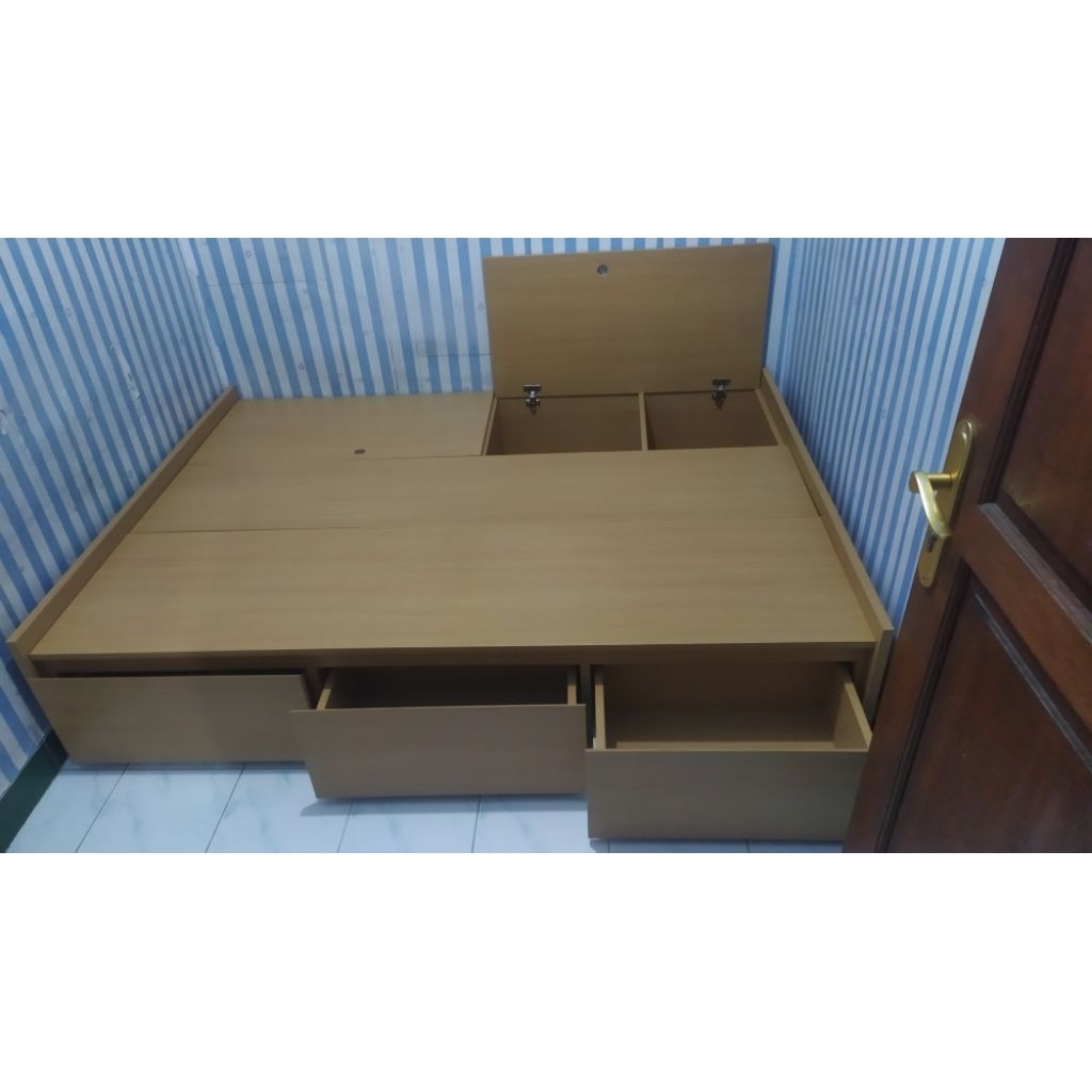 Divan laci storage penyimpanan minimalis modern